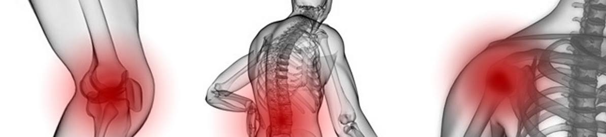 Knee pain, back pain, Shoulder pain